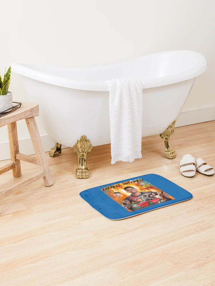 Thumbnail 2 of 6, Bath Mat, Red Rover Trell designed and sold by OnceUponAChrist.