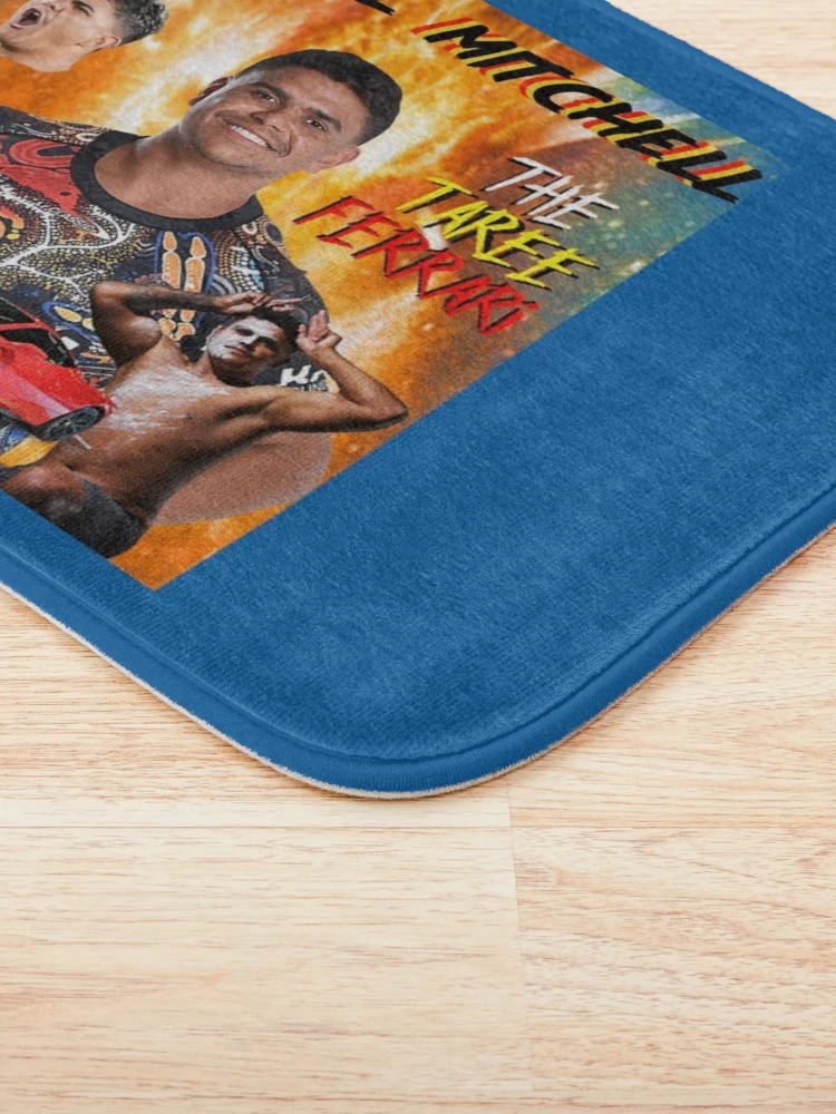 Thumbnail 3 of 6, Bath Mat, Red Rover Trell designed and sold by OnceUponAChrist.