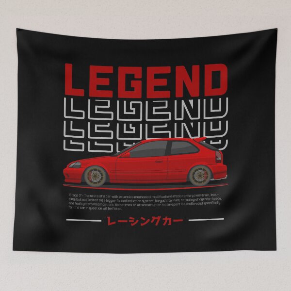 Item preview, Midnight Racer Red EK 9 JDM designed and sold by goldentuners.