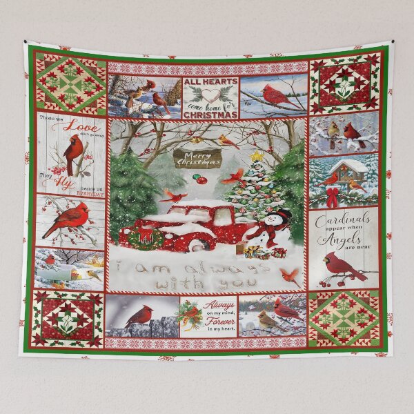 Item preview, All Hearts Come Home For Christmas-Always On My Mind Forever In My Heart Northern Cardinal designed and sold by ImkeAhrens.