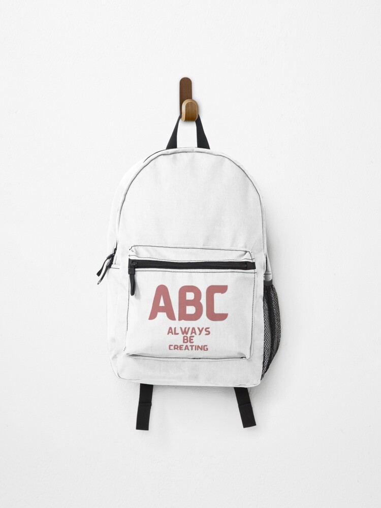 Thumbnail 1 of 3, Backpack, ABC - Always Be Creating designed and sold by us-products.