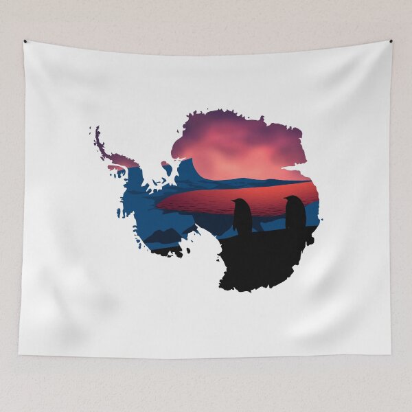 Item preview, Antarctica map and landscape designed and sold by landscapeworlds.
