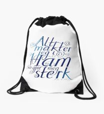 Alt makter jeg i ham Drawstring Bag