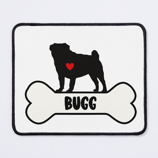 Item preview, I Love My Bugg, Pug Boston Terrier Cross designed and sold by MajesticTree.