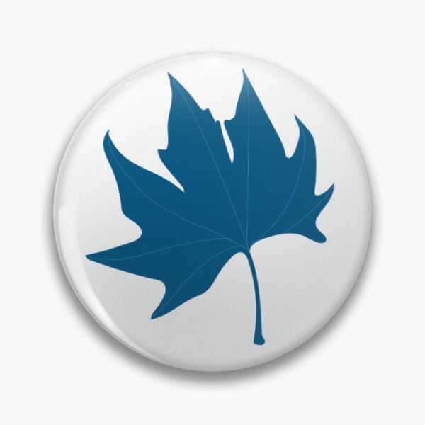 Item preview, blue autumn / fall leaf illustration designed and sold by aquanour.