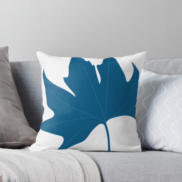 Item preview, blue autumn / fall leaf illustration designed and sold by aquanour.
