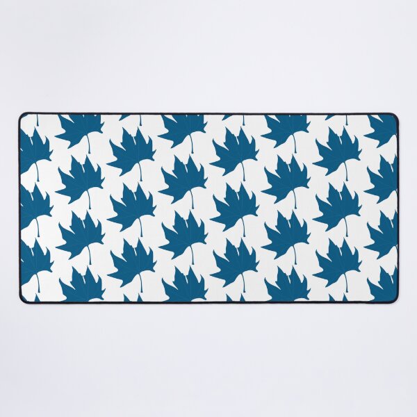 Item preview, blue autumn / fall leaf illustration designed and sold by aquanour.