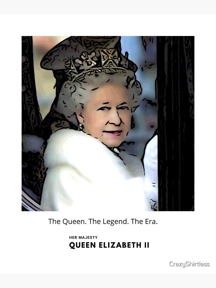 Queen Elizabeth Ii Tribute Designs Sticker For Sale By Crazyshirtless