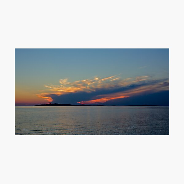 After sunset on Mali Losing beach Photographic Print