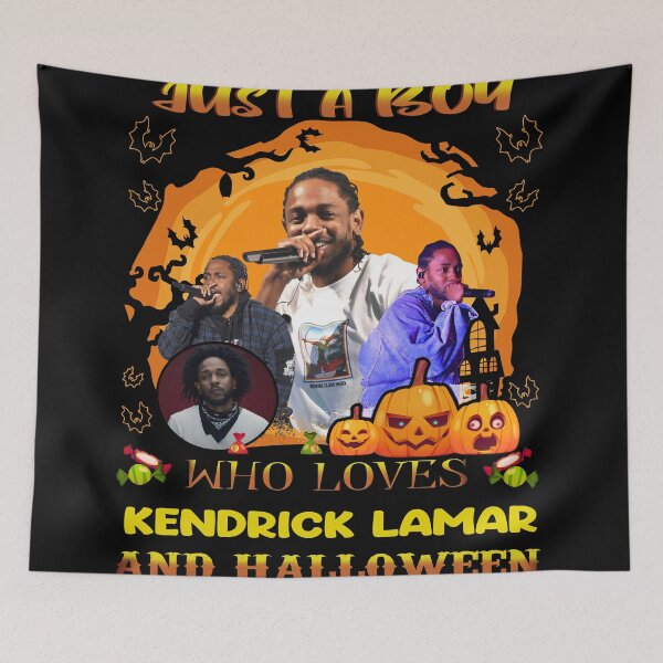Item preview, Just A Boy Who Loves Kendricks And Halloween designed and sold by ShereeTratt.
