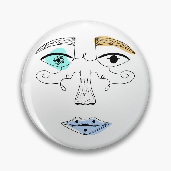 Item preview, Abstract Longing Face No. 2 designed and sold by Cooper Lynn Designs.