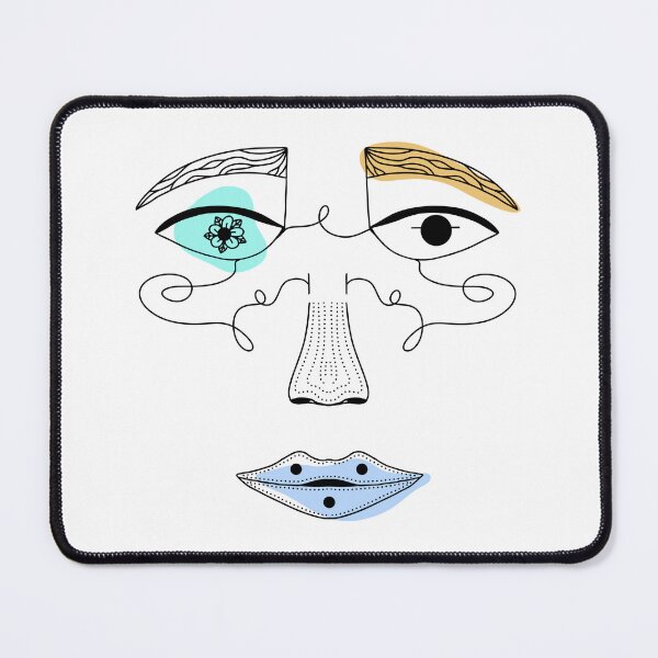 Item preview, Abstract Longing Face No. 2 designed and sold by Cooper Lynn Designs.