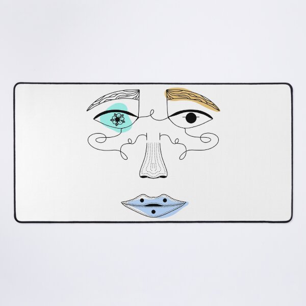 Item preview, Abstract Longing Face No. 2 designed and sold by Cooper Lynn Designs.