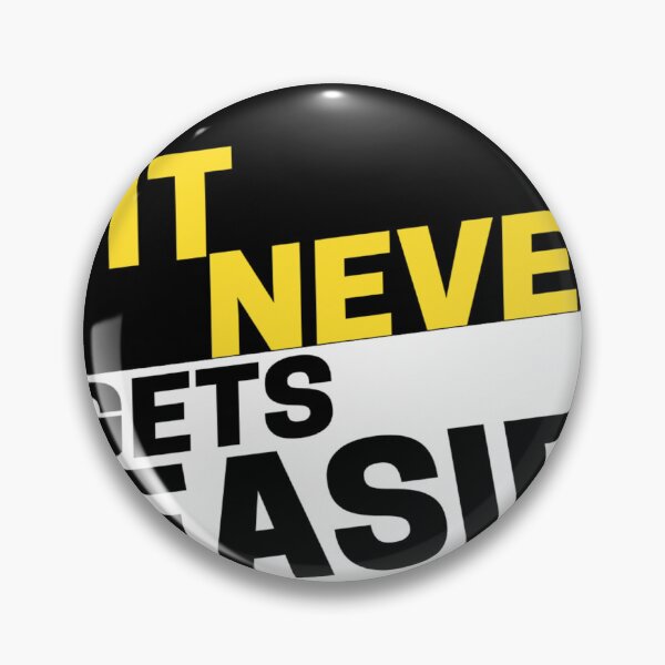 Item preview, It never gets easier motivational life quote  designed and sold by LSNDesign.