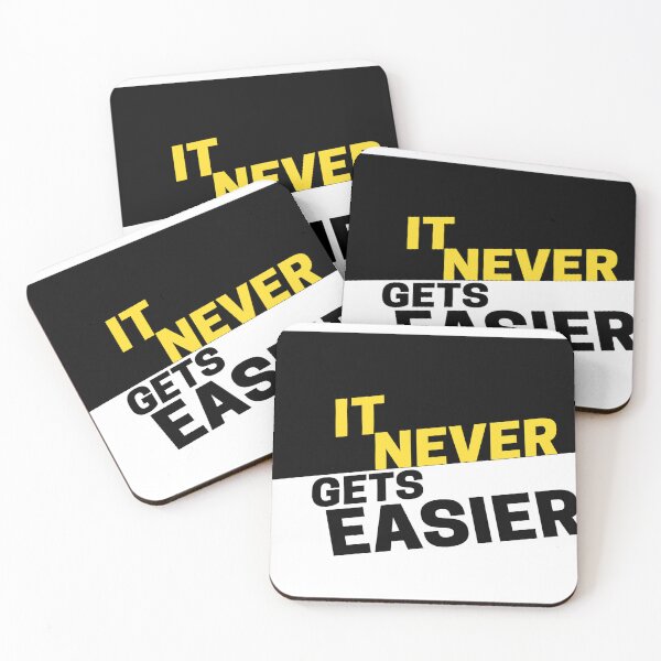 Item preview, It never gets easier motivational life quote  designed and sold by LSNDesign.