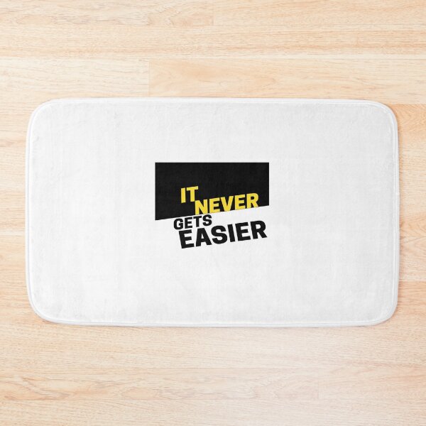 Item preview, It never gets easier motivational life quote  designed and sold by LSNDesign.