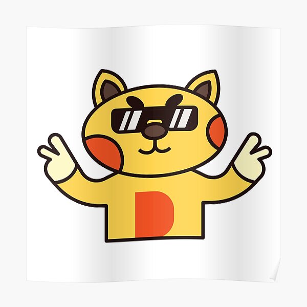 "Cartoon cat" Poster for Sale by riteshThakur Redbubble