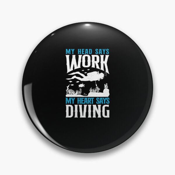 Item preview, Scuba Diver My Head Says Work My Heart Says Scuba Diving designed and sold by Zaidan16.