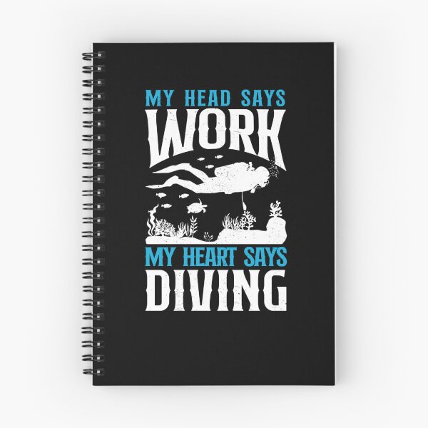 Item preview, Scuba Diver My Head Says Work My Heart Says Scuba Diving designed and sold by Zaidan16.