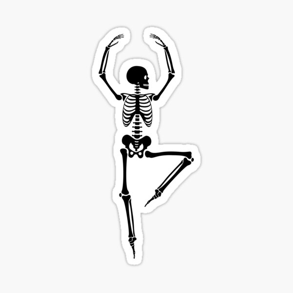 "Dancing Skeleton" Sticker for Sale by PotluckPrints Redbubble