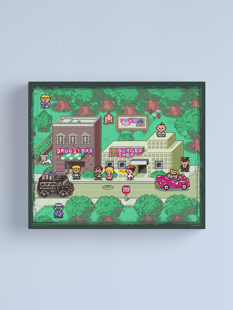 Alternate view of Earthbound Town Canvas Print