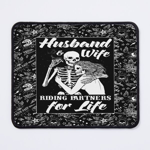 Item preview, Biker Husband And Wife Riding Partners For Life Skull designed and sold by AtmanJosef.