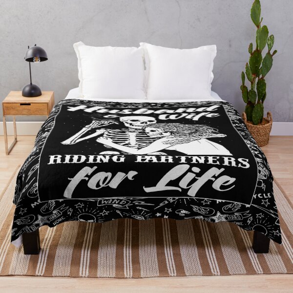 Item preview, Biker Husband And Wife Riding Partners For Life Skull designed and sold by AtmanJosef.