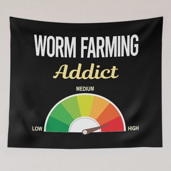 Item preview, Addict Worm Farming Farmer Vermiculture Vermicompost Vermicomposting designed and sold by PriscillaHerna.