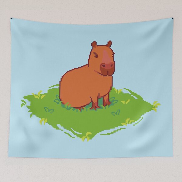 Item preview, Capybara Chilling designed and sold by Tofu's Pixel Art Store.