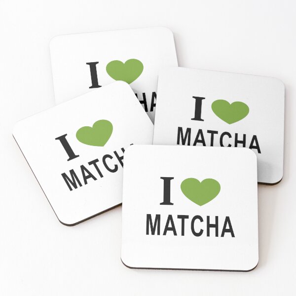 Item preview, I ❤️ MATCHA with green heart I LOVE MATCHA I HEART MATCHA designed and sold by usernamenaijan.