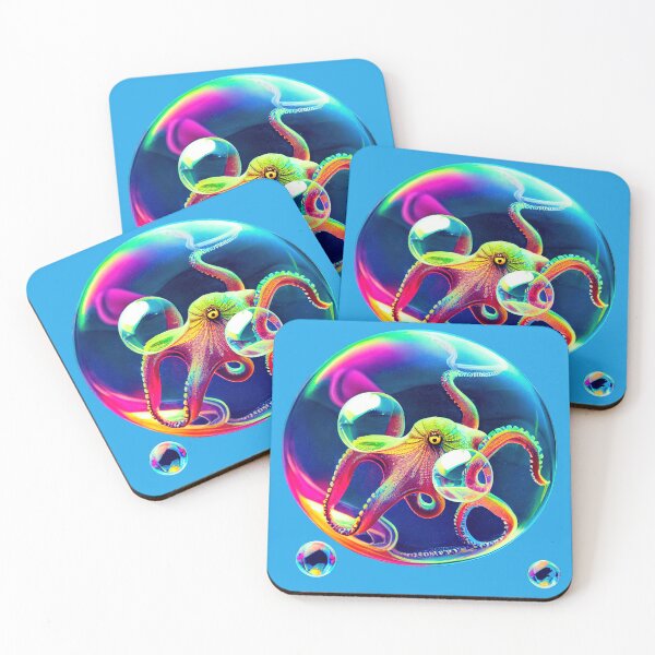 Item preview, Octopus in a soap bubble designed and sold by Aliveforfun.