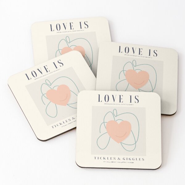 Item preview, Love is tickles and giggles. Sprinkling smiles all over the world. Caroline Laursen original designed and sold by Caroline Laursen.