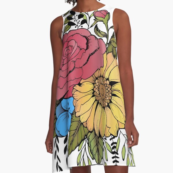 SUNFLOWER & ROSE A-Line Dress