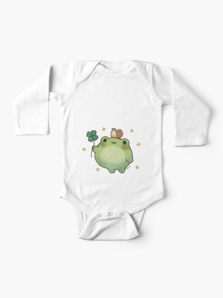 cute frog wallpaper Baby One-Piece by Cameron Carter