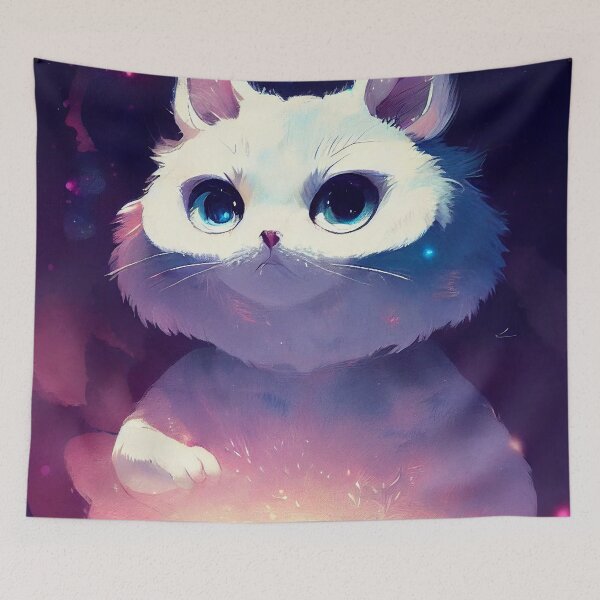 Item preview, Magical Fantasy Kitten | Chonky Persian Cat in Anime Style designed and sold by Pet Shelter.