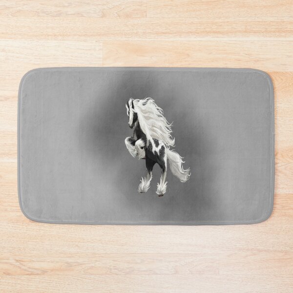 Item preview, Gypsy vanner horses black and white designed and sold by TVstuff.
