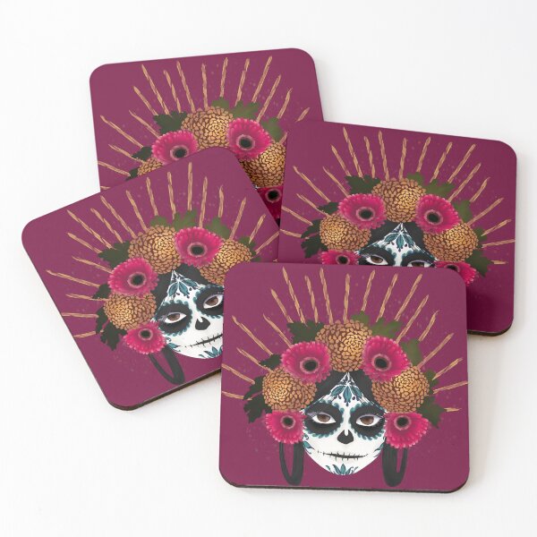 Item preview, HALLOWEEN Catrina Red Moon designed and sold by UgaMaru.