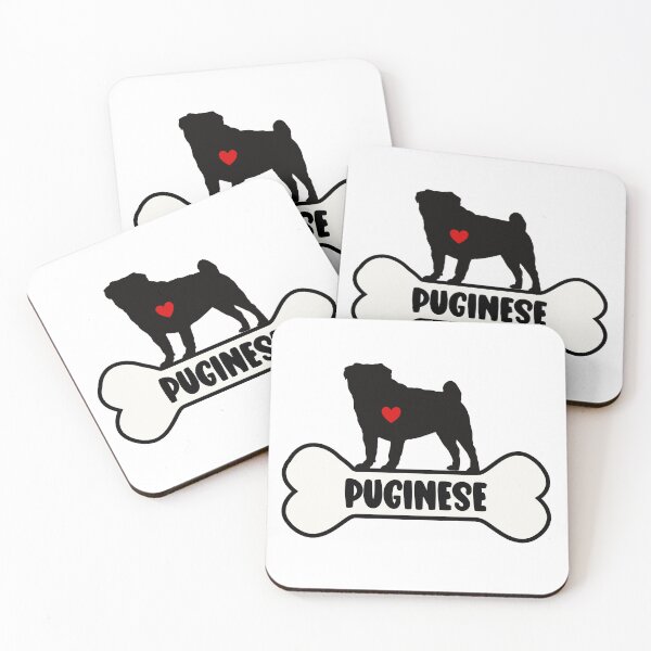 Item preview, I Love My Puginese, Pekingese Pug Cross designed and sold by MajesticTree.