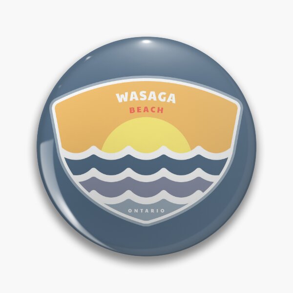 Artikelvorschau, Wasaga Beach Ontario Canada ON Retro Water Sunrise and Sunset entworfen und verkauft von palmettodigital.