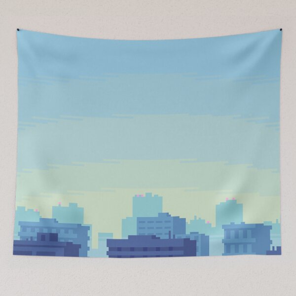 Item preview, Misty Morning Sky designed and sold by Tofu's Pixel Art Store.