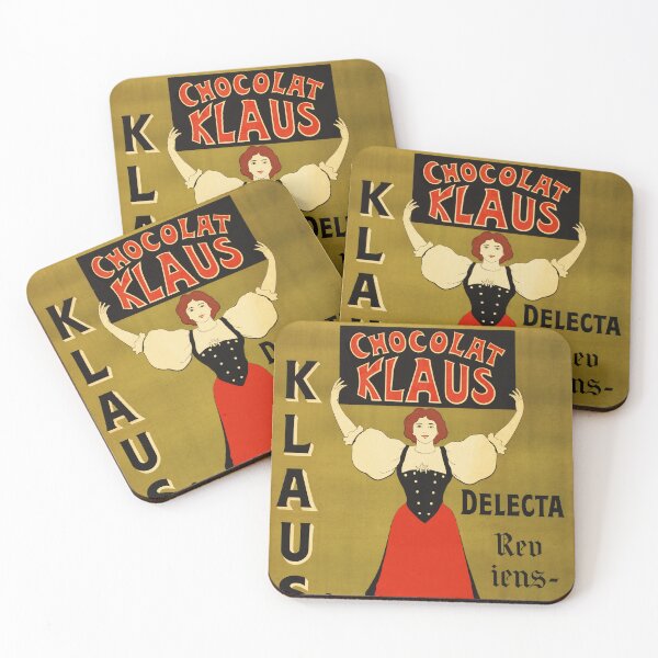 Aperçu de l'œuvre CHOCOLAT KLAUS Delecta Le Meilleur des Chocolats Vintage Français Poster créée et vendue par retroposters.