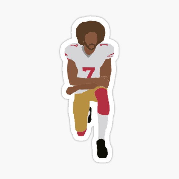 Kneeling Kaepernick Sticker
