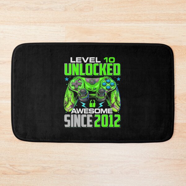 Item preview, Level 10 Unlocked Awesome Since 2012 10th Birthday Gaming Classic T-Shirt designed and sold by ThijmenDongen.