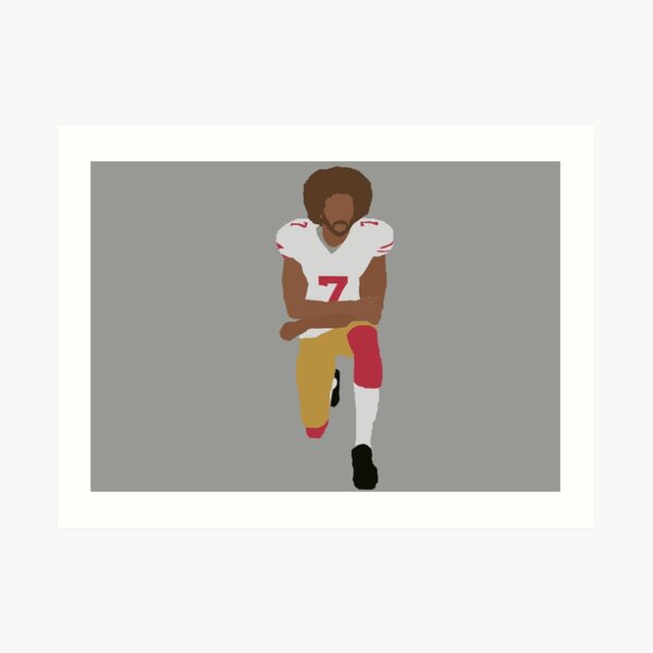Kneeling Kaepernick Art Print
