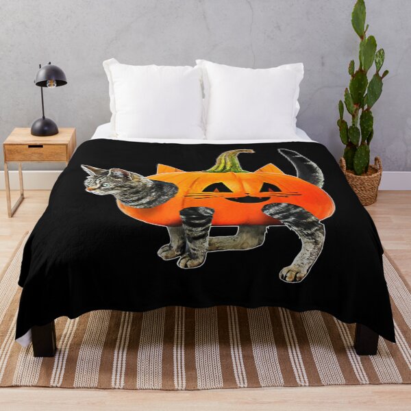 Item preview, Funny Halloween JackOLantern Pumpkin Cat designed and sold by KylarDuffy.