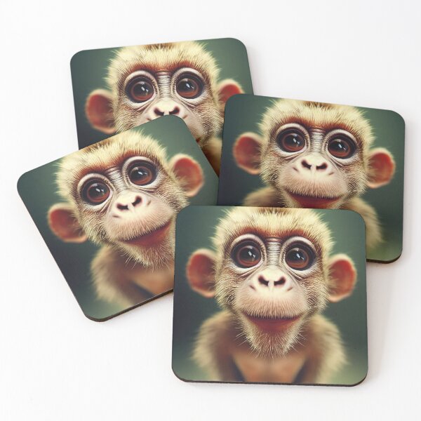 Item preview, Close up Monkey Portrait, realistic designed and sold by PeanutArtCorner.