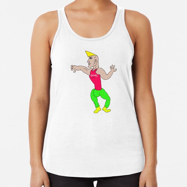 Chad Thundercock Original Meme Print Racerback Tank Top