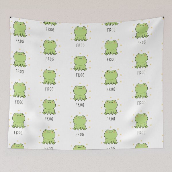 Item preview, cute frog wallpaper designed and sold by Cameron Carter.