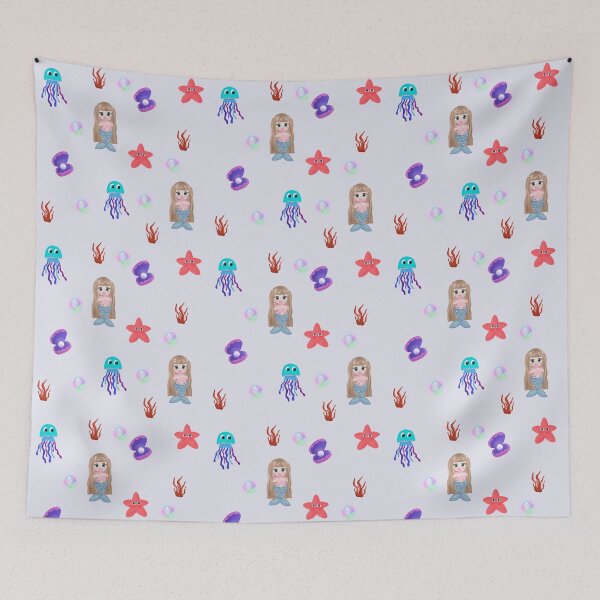 Item preview, Pattern Marmaid and marine life  designed and sold by StacyMint.
