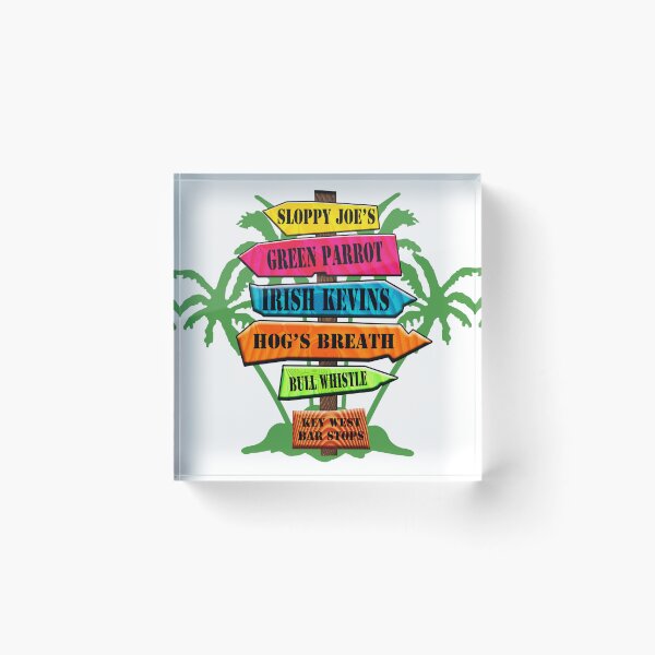 Item preview, KEY WEST BAR STOPS designed and sold by PhilsTees.